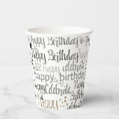 Fun Happy Balloons Birthday Pappbecher (Vorderseite)