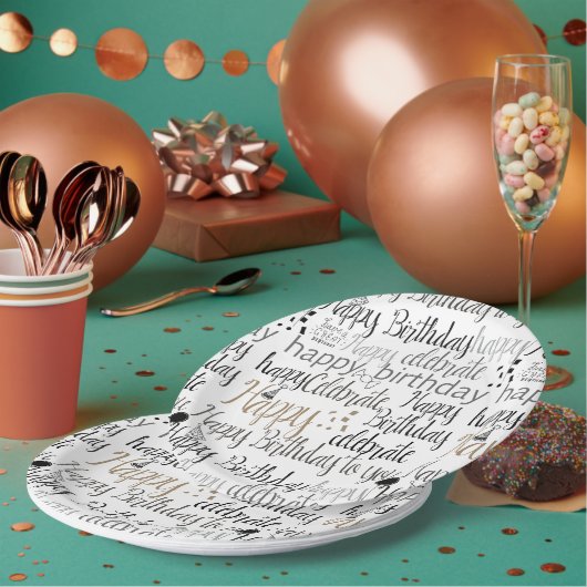 Fun Happy Balloons Birthday Pappteller (Multi)