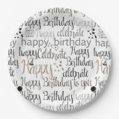 Fun Happy Balloons Birthday Pappteller (Vorderseite)