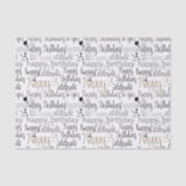 Fun Happy Balloons Birthday Seidenpapier (Vorderseite)