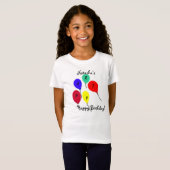 Fun Happy Birthday Balloons T - Shirt (Vorne ganz)