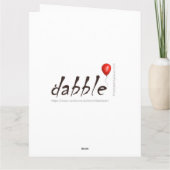 Fun Happy Birthday Card Karte (Rückseite)