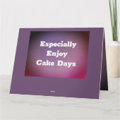 Fun Happy Birthday Card Persönlichen Text Karte (Rückseite)