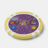 Fun Happy Birthday Confetti Pokerchips (Einzeln)