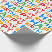 Fun Happy Birthday Geschenkpapier (Ecke)