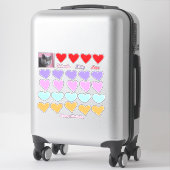 Fun Happy Birthday Heart Stickers Aufkleber (Koffer)