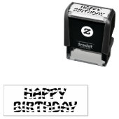 Fun Happy Birthday Permastempel (Beispiel)