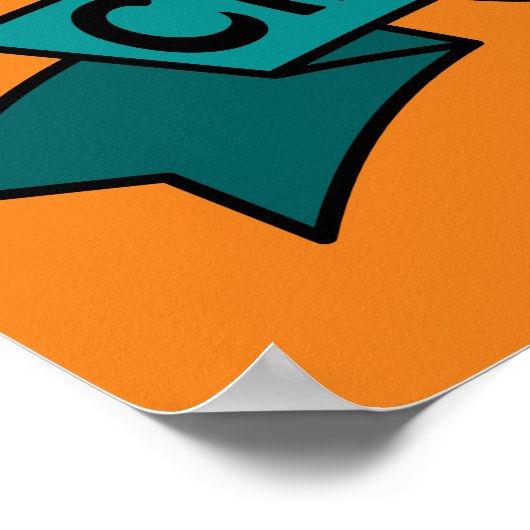 Fun Happy Birthday Potato Personalisiert Poster (Ecke)