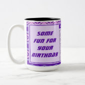 Fun Happy Birthday Tasse (Links)