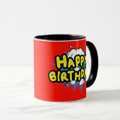 Fun Happy Birthday Tasse (VorderseiteRechts)