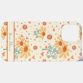 Fun Happy Blume Niedliches Muster Inspirivity Case (Rückseite (Horizontal))