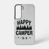 Fun Happy Camper Camping Quote Sprichwort Samsung Galaxy Hülle (Rückseite)