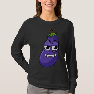 Fun Happy Eggplant Designs für Obst Gemüse Veg T-Shirt