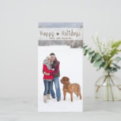 FUN HAPPY FERIEN | FERIENFOTOKARTE FEIERTAGSKARTE (Stehend Vorderseite)