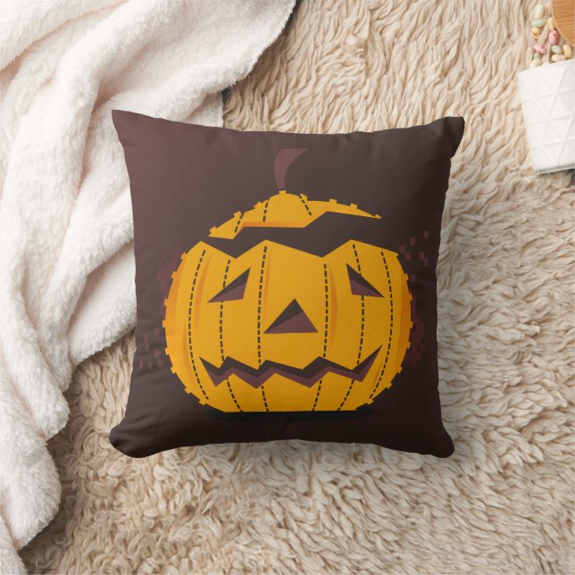 Fun Happy Halloween Pumpkin Crow Kissen (Decke)