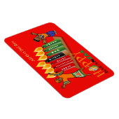 Fun Happy Kwanzaa 7 Grundsätze Personalisiert Magnet (Rechte Seite)