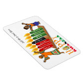 Fun Happy Kwanzaa 7 Grundsätze Personalisiert Magnet (Rechte Seite)