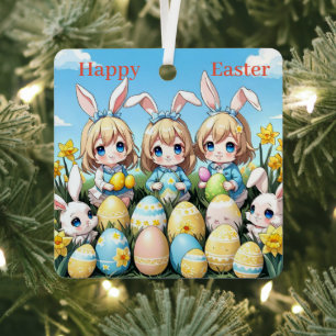 Fun Happy Osterdekoration Ornament Aus Metall