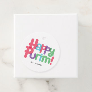Fun Happy Purim Tag Geschenkanhänger