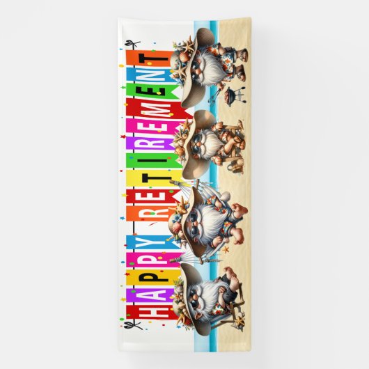 FUN HAPPY RETIREMENT BANNER (Vertikal)