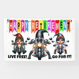 FUN HAPPY RETIREMENT BANNER