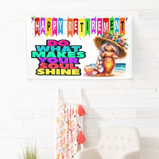 FUN HAPPY RETIREMENT BANNER (Insitu)