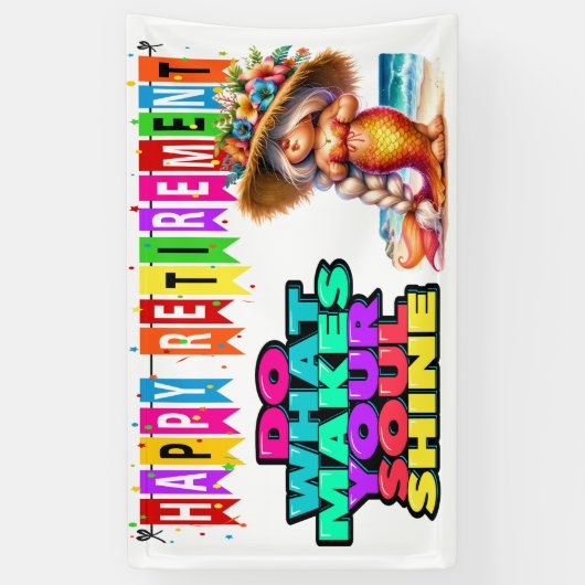 FUN HAPPY RETIREMENT BANNER (Vertikal)