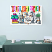 FUN HAPPY RETIREMENT BANNER (Messeveranstaltung)