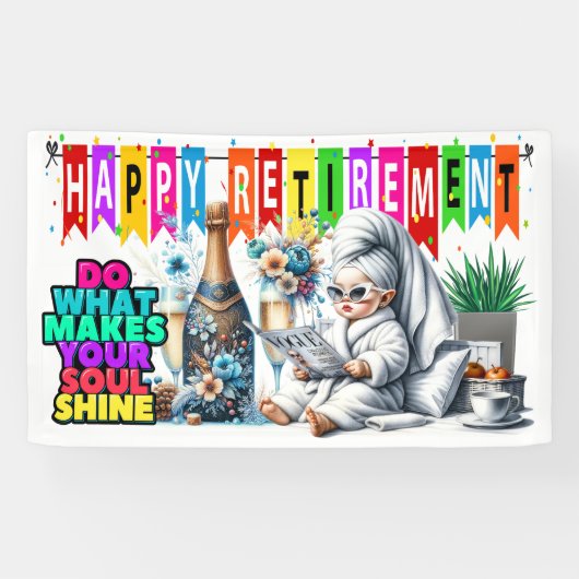 FUN HAPPY RETIREMENT BANNER (Horizontal)