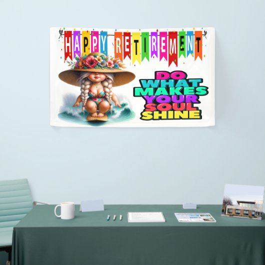 FUN HAPPY RETIREMENT BANNER (Messeveranstaltung)