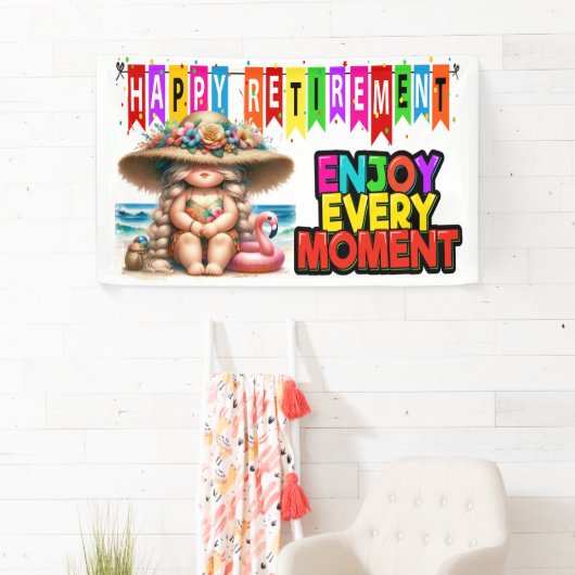 FUN HAPPY RETIREMENT BANNER (Insitu)