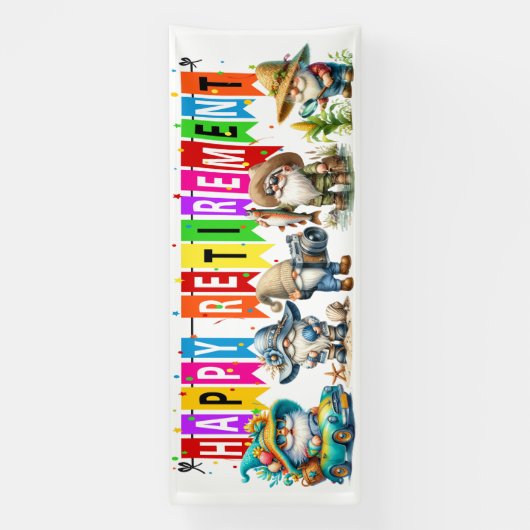 FUN HAPPY RETIREMENT BANNER (Vertikal)