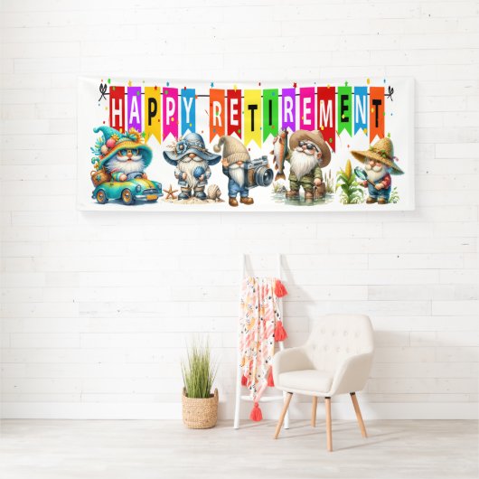 FUN HAPPY RETIREMENT BANNER (Insitu)