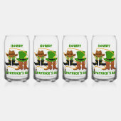 Fun Happy St Patricks Day HOWDY Cowboy Dosenglas (Vorderseite)