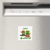 Fun Happy St Patricks Day HOWDY DIA DUIT Cowboy Magnet (In Situ (Geschirrspüler))