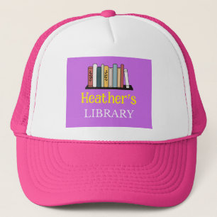 FUN! Hat - Bibliothek - Personalisiert - Name hinz Truckerkappe