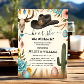 Fun Hat Farm Film USA Cowboy Gender Reveal Einladung