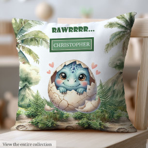 Fun Hatching Bald Baby Dinosaurier Personalisiert Kissen