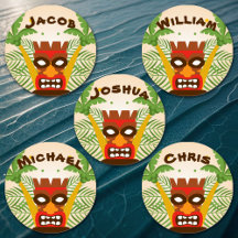 Fun Hawaiian Tiki Name Retro Island Vibes Kinder