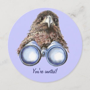 Fun Hawk Bird zusehen Birthday Einladung