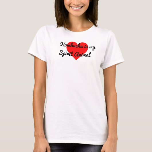 Fun Health Drink I heart Kombucha T-Shirt (Vorderseite)