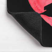 Fun Heart Goose Duck Bird Lover Animal Valentines Mousepad (Ecke)