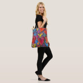 Fun Heart Pattern Lila Mix Tasche (Am Model)
