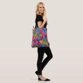 Fun Heart Pattern Lila Mix Tasche (Am Model)