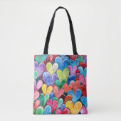 Fun Heart Pattern Tasche (Vorderseite)