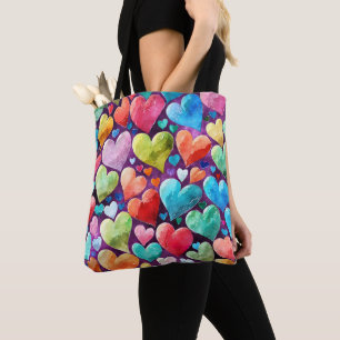 Fun Heart Pattern Tasche