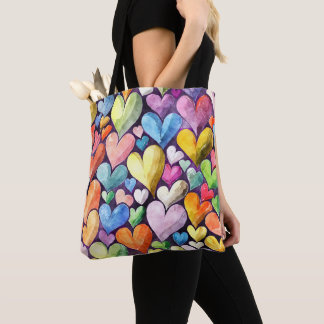Fun Heart Pattern Tasche