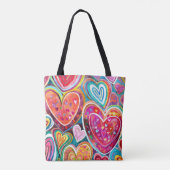 Fun Heart Pattern Tasche (Rückseite)