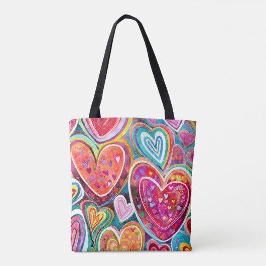 Fun Heart Pattern Tasche (Rückseite)