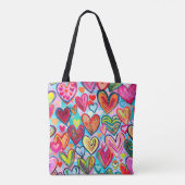 Fun Heart Pattern Tasche (Rückseite)